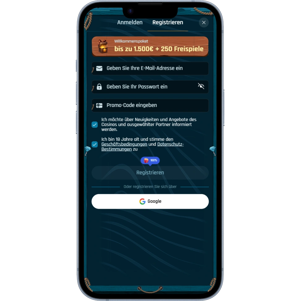 RingoSpin Casino Registrierung und Login
